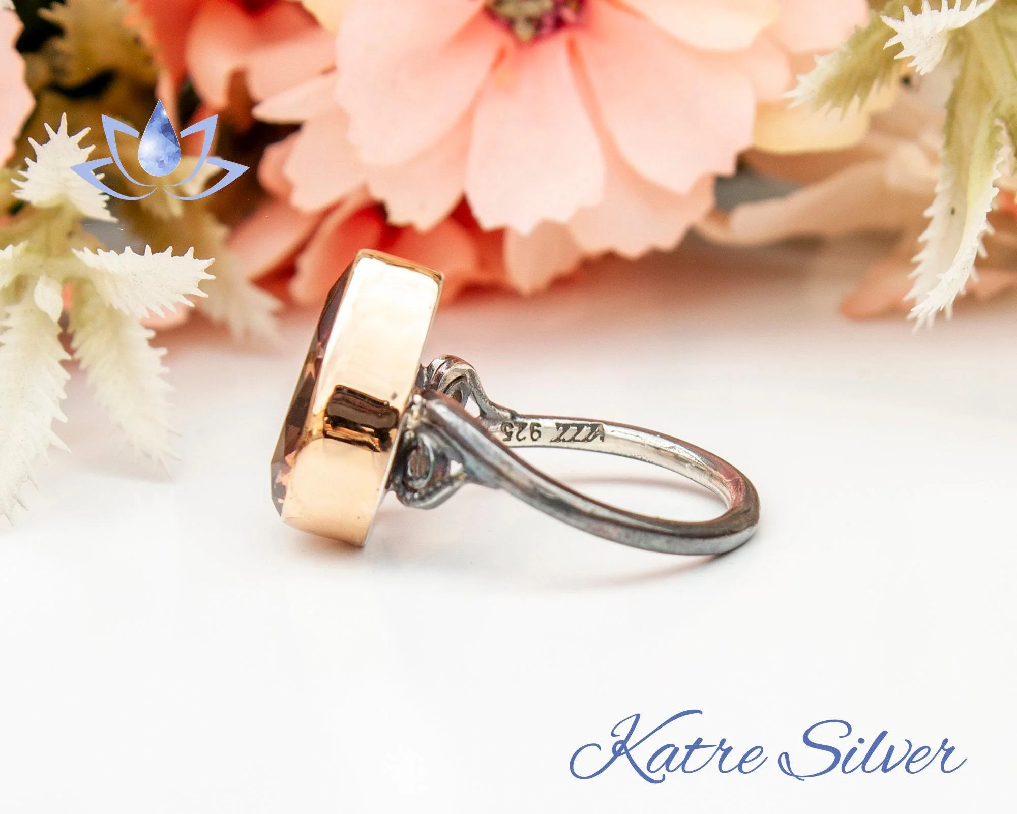 Stunning Pear Zultanite Ring 925 Sterling Silver – Color Changing Diaspore Engagement Ring, Vintage Statement Ring for Her - Image 9