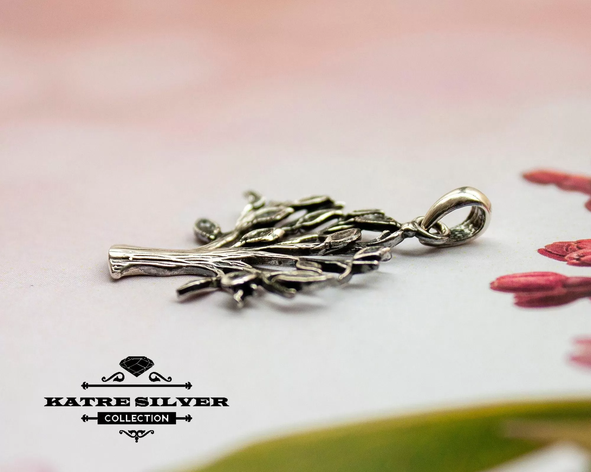 Meaningful Tree of Life Pendant 925 Sterling Silver – Celtic Tree Necklace, Handmade Spiritual Charm Necklace for Women - Image 6