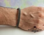Surfer Bracelet, Bracelet for Dad, Bangle Bracelet Men, Mens Cuff Bracelet, Men Silver Bracelet, Mens Jewelry
