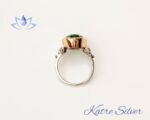 Teardrop Paraiba Tourmaline Oval Cut Aesthetic Design Women Ring, Apatite Ring, Green Unique Ring, Custom Ring, Green Diamond Ring, Gift for - Image 9