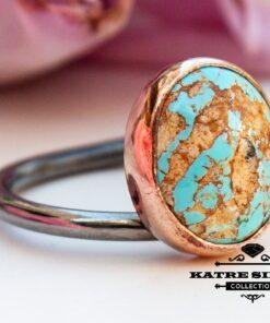 Unique Natural Turquoise Ring, Handmade Ring, Statement Ring, Turquoise Rings, Handcrafted Ring, Natural Turquoise, Blue Turquoise Ring