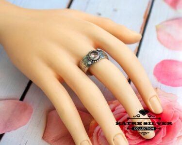 Handmade Silver Diaspore Ring, Womens Ring, Womens Vintage Ring, 925 Silver Ring, Woman Gift Ring, Adjustable Ring, Ring for Her, Silver - Image 4