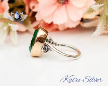 Oval Faceted Cut Paraiba Tourmaline Sterling Silver Ring, Paraiba Ring, Gift For Her, Paraiba Engagement Ring Promise Green, Anniversary Gift - Image 7