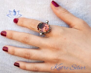 Sultanite Color Changing Ring 925 Sterling Silver – Vintage Oval Cut Mood Ring, Handmade Unique Gemstone Ring for Women - Image 2