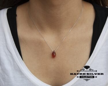 Stunning Color Changing Sultanite Necklace 925 Sterling Silver – Diaspore Teardrop Pendant, Minimalist Handmade Gemstone Jewelry - Image 2