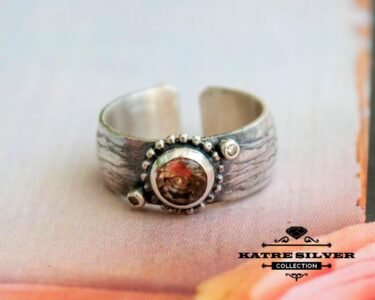 Handmade Silver Diaspore Ring, Womens Ring, Womens Vintage Ring, 925 Silver Ring, Woman Gift Ring, Adjustable Ring, Ring for Her, Silver - Image 6