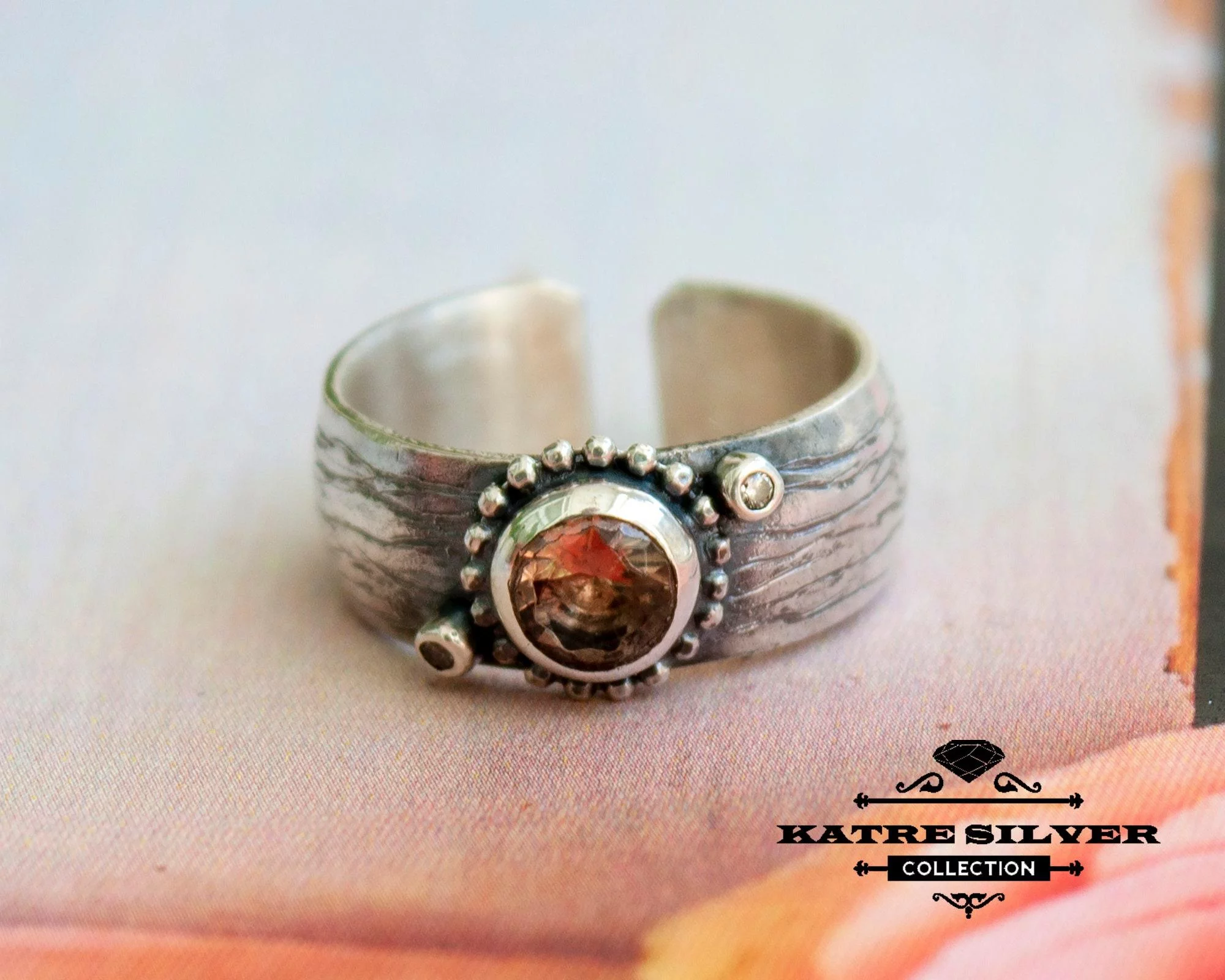 Stunning Handmade Diaspore Ring 925 Sterling Silver – Color Changing Gemstone Ring, Adjustable Vintage Ring for Women - Image 6