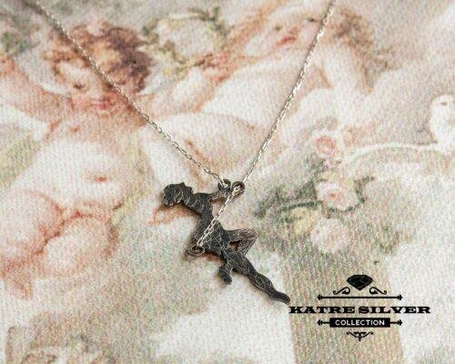 Dainty Swinging Girl, Girl on Swing Necklace, Dainty Necklace, Delicate Necklace, Hanging Girl, Gift Ideas, Gymnastic Jewelry, Women Necklace - Image 5