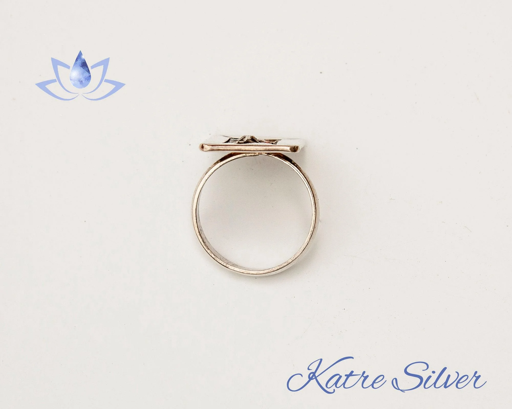 Modern Silver Wave Ring 925 Sterling Silver – Handmade Hammered Statement Ring, Unique Designer Band Ring for Women - Image 9