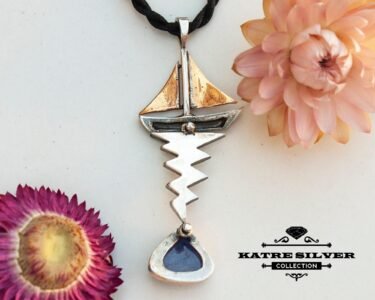 Stunning Tanzanite Pendant 925 Sterling Silver – Triangle Art Deco Blue Gemstone Necklace, Unique Statement Pendant for Her - Image 6