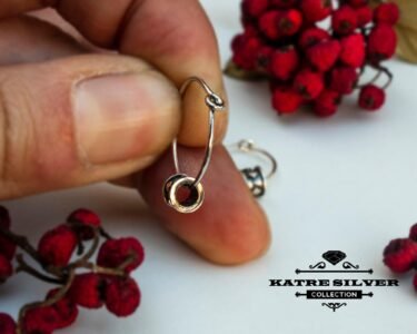 Thin Wire Hoop Earrings 925 Sterling Silver – Handmade Ethnic Tribal Hoop Earrings, Minimalist Gypsy Boho Earrings for Women - Image 7