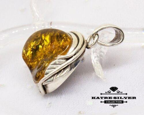 Natural Amber Necklace, Unique Amber Jewelry, Natural Amber Pendant, Rare Amber, Baltic Amber, Natural Gift - Image 9