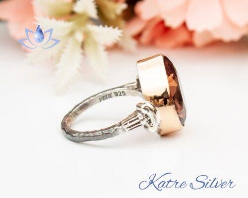 Zultanite Ring with Pear Cut Handmade Ring, Engagement Ring, Color Changing Diaspore Gem, Hand Made Ring, Color Changing Ring, Gift for Her - Image 8