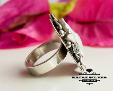 Ocean Pearl Ring – Stunning 925 Sterling Silver Handmade Statement Ring, Elegant Nautical Jewelry Gift for Women - Image 6