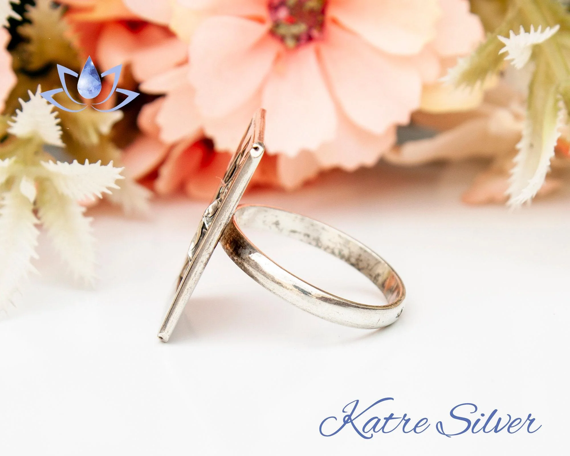 Modern Silver Wave Ring 925 Sterling Silver – Handmade Hammered Statement Ring, Unique Designer Band Ring for Women - Image 7