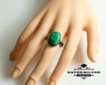 Green Malachite Ring, Malachite Ring, Natural Malachite, Handmade Ring, Malachite Jewelry, Statement Ring, Gift Ring, Boho Ring, Green Ring - Image 2