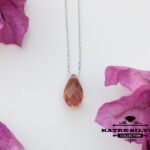 Sultanite Diaspore Teardrop Necklace, Diaspore Necklace, Diaspore Pendant, Sultanite Necklace, Teardrop Necklace, Minimalist Necklace