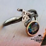 Rainbow Topaz Ring, Mystic Topaz Ring, Mystic Topaz, Mystic Topaz Jewelry, Butterfly Ring, Topaz Ring, Statement Ring, Butterfly Jewelry