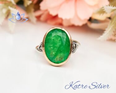Oval Faceted Cut Paraiba Tourmaline Sterling Silver Ring, Paraiba Ring, Gift For Her, Paraiba Engagement Ring Promise Green, Anniversary Gift - Image 3
