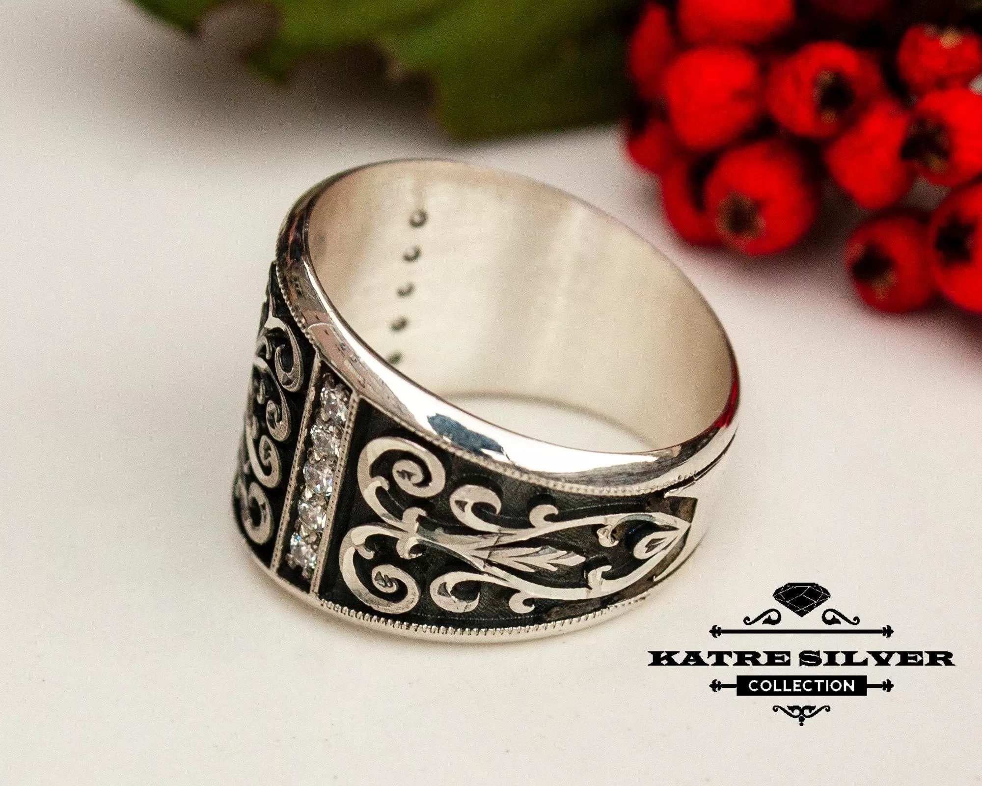 Minimalist Solid Silver Ring 925 Sterling Silver – Handmade Simple Band Ring, Elegant Plain Designer Ring for Women - Image 6