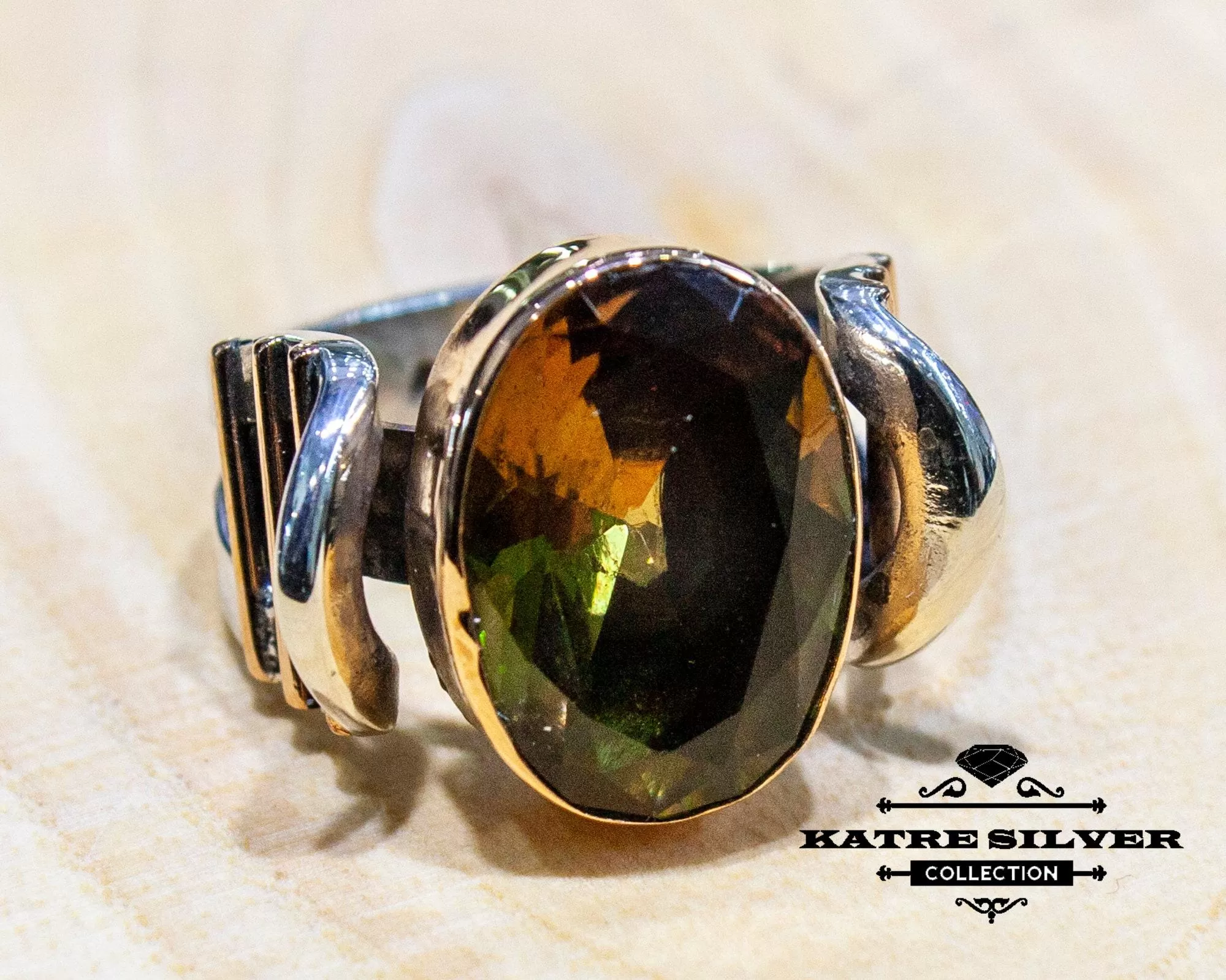 Stunning Oval Diaspore Ring 925 Sterling Silver – Color Changing Gemstone Ring, Elegant Solitaire Ring for Women - Image 3