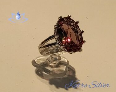 Stunning Sultanite Ring 925 Sterling Silver – Color Changing Diaspore Promise Ring, Elegant Unique Ring for Her - Image 9