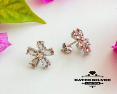 Stunning Sultanite Earrings 925 Sterling Silver – Color Changing Floral Stud Earrings, Elegant Gemstone Earrings for Her - Image 6