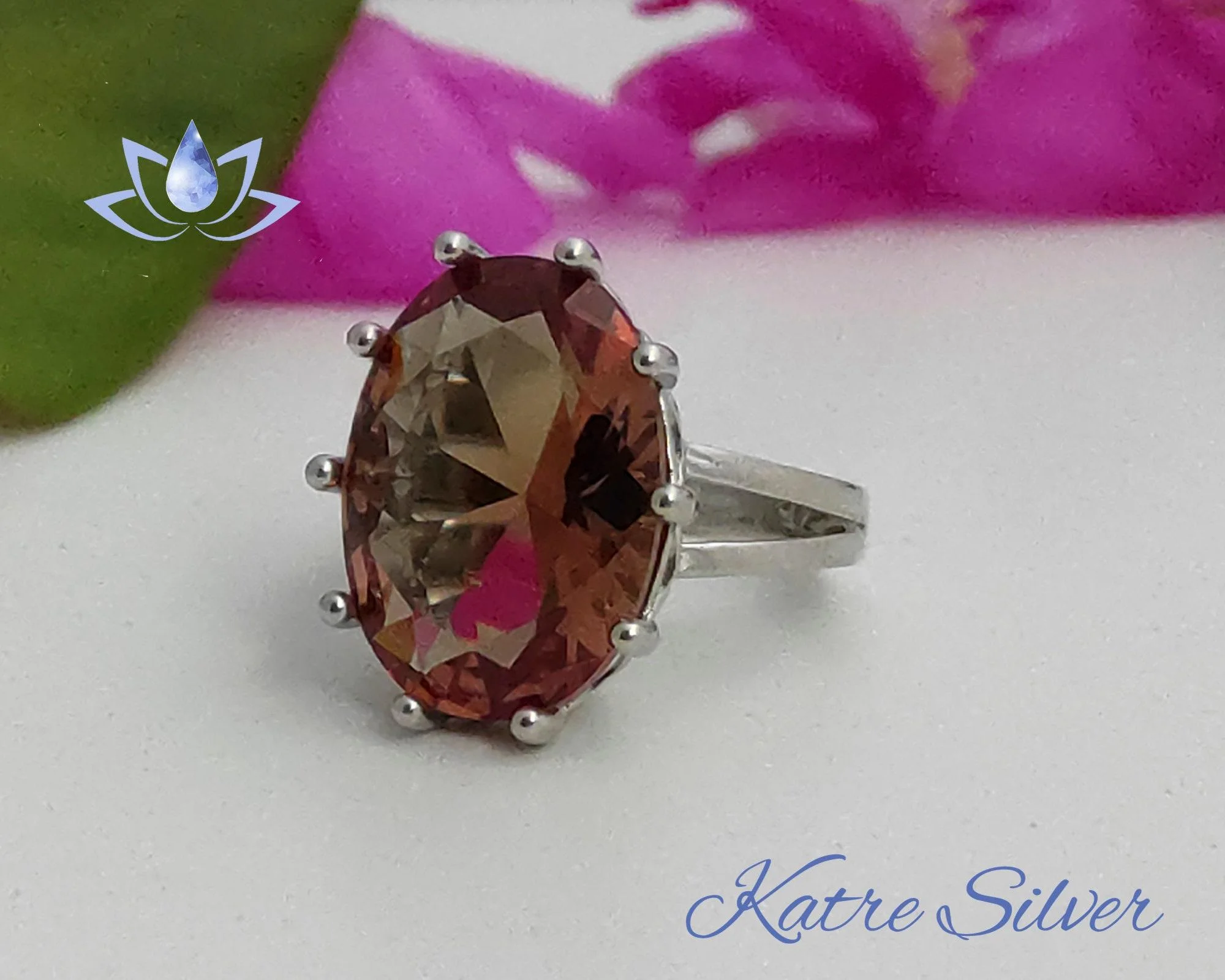 Stunning Sultanite Ring 925 Sterling Silver – Color Changing Diaspore Promise Ring, Elegant Unique Ring for Her - Image 4