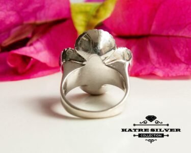 Ladies Pearl Ring, Botanical Ring, Ladies Ring, Multi Stone Ring, Pearl Ring, Mother of Pearl, Pearl Jewelry, Multi Stone, Ring for Her - Image 7