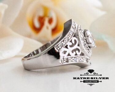 Drops Ring Statement – Stunning 925 Sterling Silver Modern Boho Ring, Unique Handmade Large Designer Ring Gift for Women - Image 6