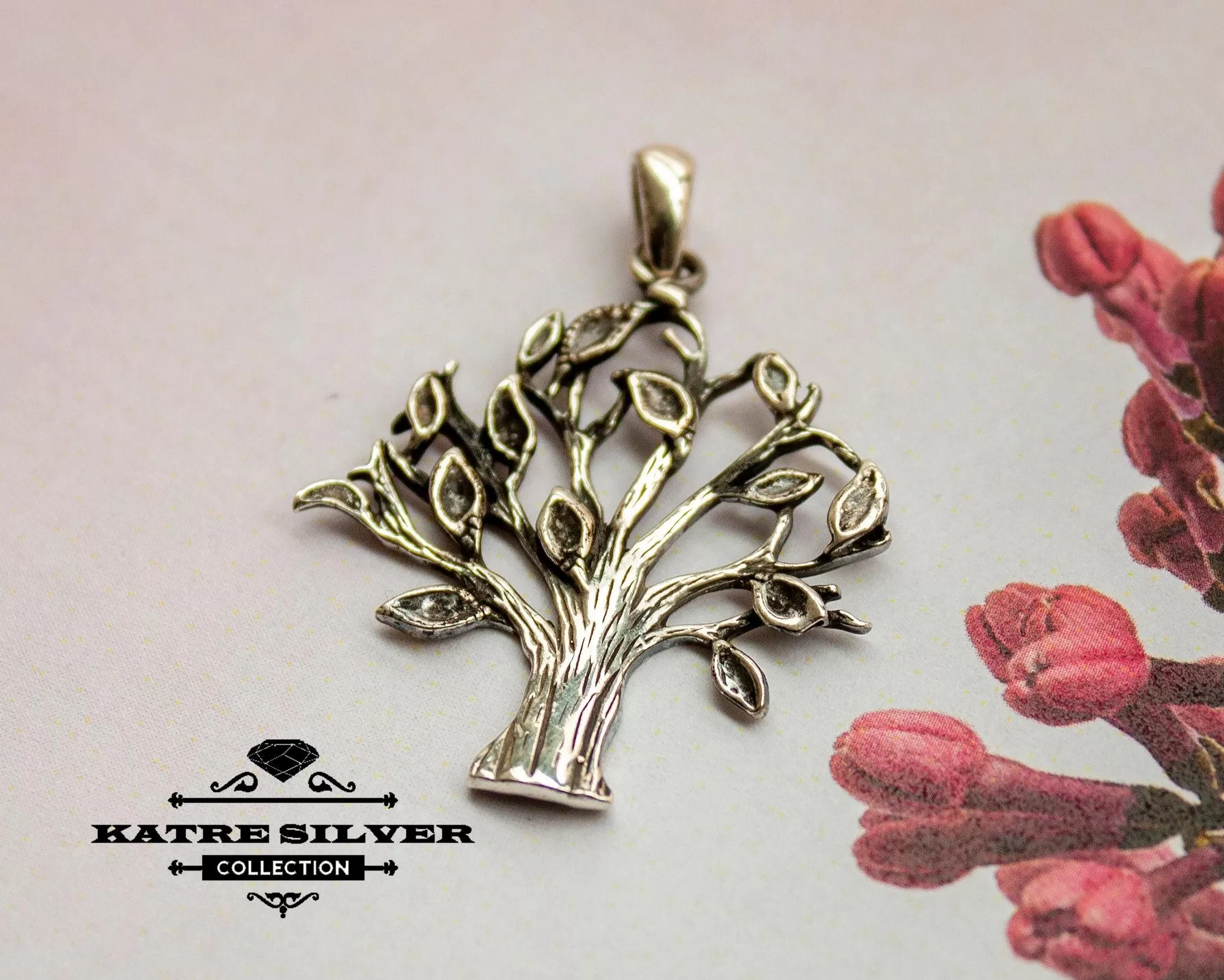 Meaningful Tree of Life Pendant 925 Sterling Silver – Celtic Tree Necklace, Handmade Spiritual Charm Necklace for Women - Image 3