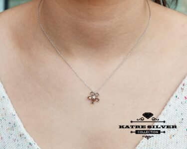 Sultanite Flower Necklace 925 Sterling Silver – Color Changing Gemstone Necklace, Minimalist Dainty Handmade Necklace for Women - Image 2