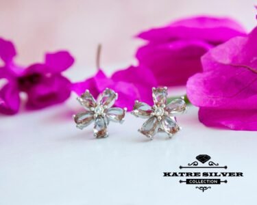 Stunning Sultanite Earrings 925 Sterling Silver – Color Changing Floral Stud Earrings, Elegant Gemstone Earrings for Her - Image 9