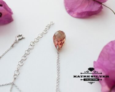 Stunning Color Changing Sultanite Necklace 925 Sterling Silver – Diaspore Teardrop Pendant, Minimalist Handmade Gemstone Jewelry - Image 5