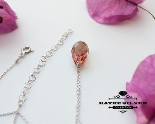 Sultanite Diaspore Teardrop Necklace, Diaspore Necklace, Diaspore Pendant, Sultanite Necklace, Teardrop Necklace, Minimalist Necklace - Image 5
