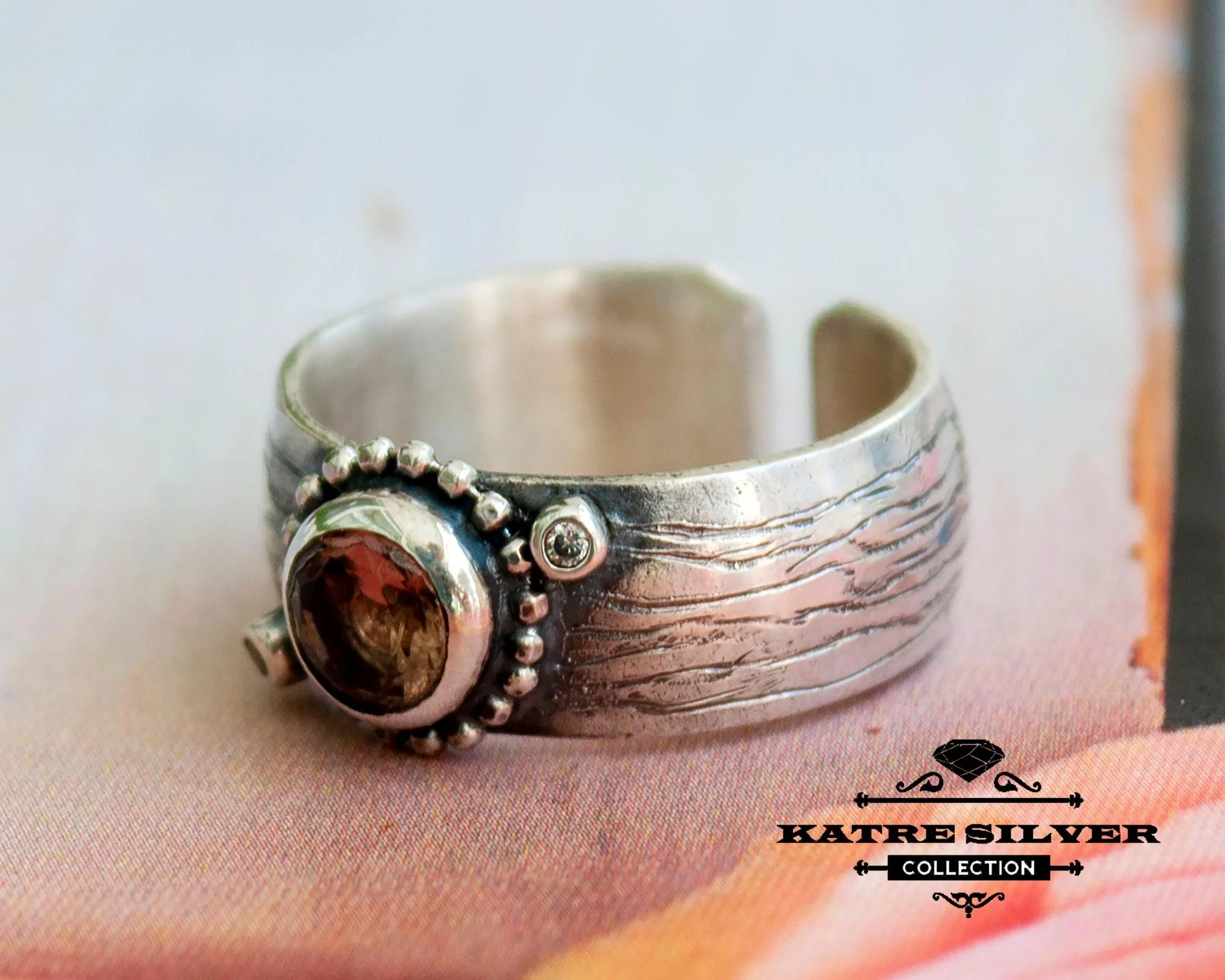 Stunning Handmade Diaspore Ring 925 Sterling Silver – Color Changing Gemstone Ring, Adjustable Vintage Ring for Women - Image 3