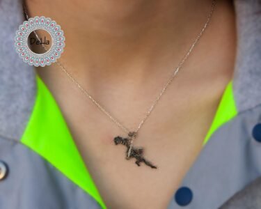 Stunning Girl on Swing Necklace 925 Sterling Silver – Dainty Swinging Girl Pendant, Meaningful Delicate Necklace Gift for Her - Image 2