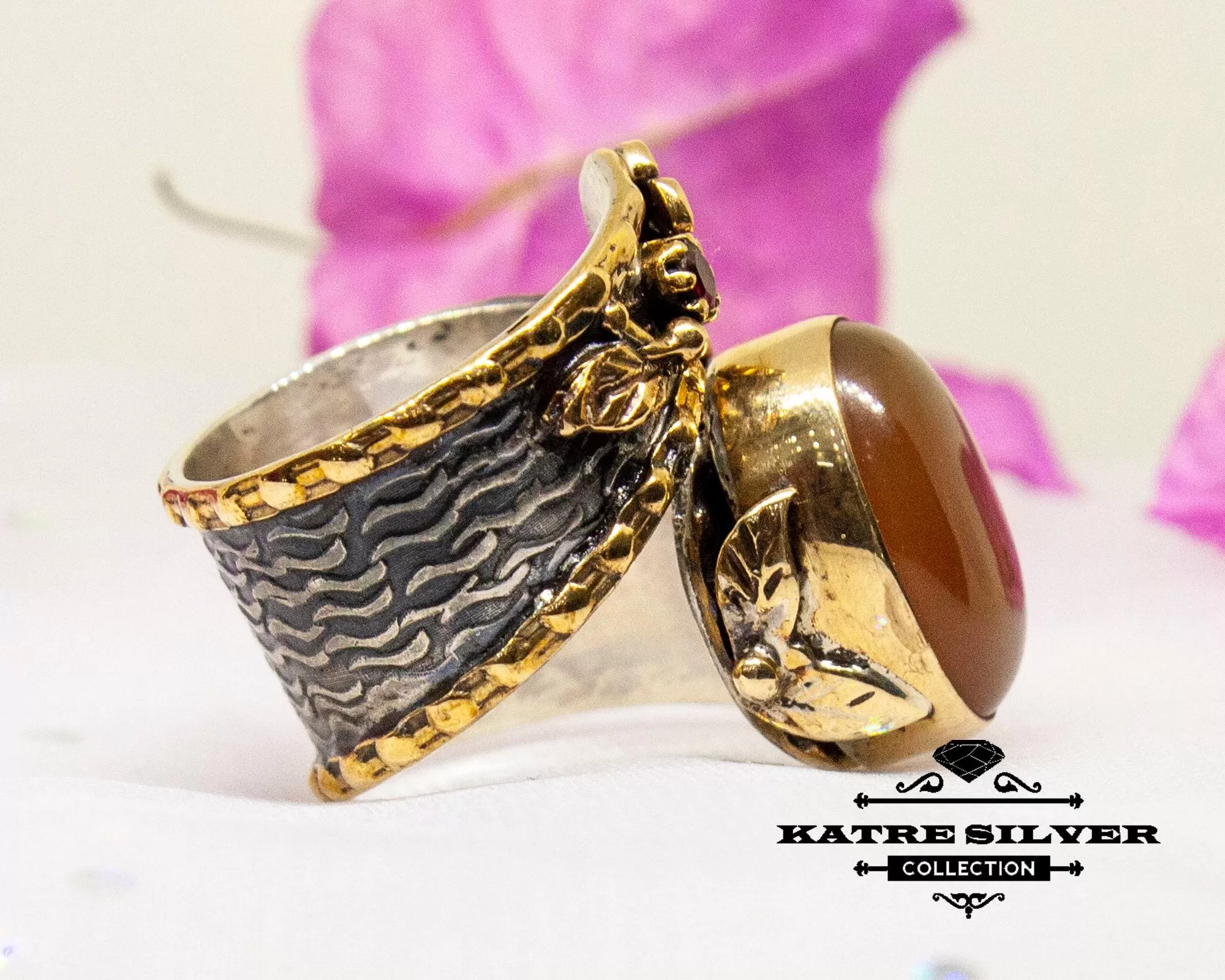 Stunning Boho Agate Ring 925 Sterling Silver – Handmade Adjustable Statement Gemstone Ring, Vintage Unique Jewelry Gift for Women - Image 8