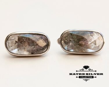 faceted quartz earrings 925 sterling silver boho gemstone earrings