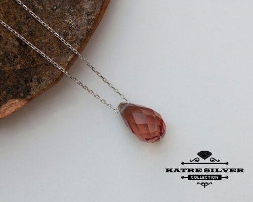 Sultanite Diaspore Teardrop Necklace, Diaspore Necklace, Diaspore Pendant, Sultanite Necklace, Teardrop Necklace, Minimalist Necklace - Image 6