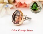 Zultanite Ring with Pear Cut Handmade Ring, Engagement Ring, Color Changing Diaspore Gem, Hand Made Ring, Color Changing Ring, Gift for Her