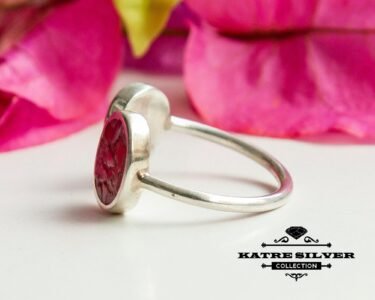 Mosaic Ring, Mosaic Stone, Coral Ring, Southwestern Ring, Open Ring, Turquoise Ring, Adjustable Ring, Mosaic Jewelry, Geometric Ring, Ring - Image 6