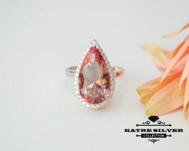 Color Change Diaspore Teardrop Ring, Diaspore Ring, Color Change Ring, Turkish Ring, Silver Women Ring, 925 Silver Ring, Statement Ring - Image 2