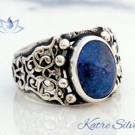 Mens Tanzanite Ring, Blue Tanzanite, Mens Birthstone Ring, Magnificent Sapphire, Genuine Tanzanite, Men's Ring, Gift for Him