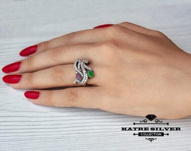 Best Boho Ring Set for Women 925 Sterling Silver – Vintage Stackable Rings Set of 2, Handmade Statement Jewelry Gift for Her - Image 2