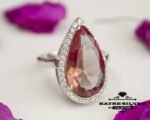 Color Change Diaspore Teardrop Ring, Diaspore Ring, Color Change Ring, Turkish ring, Silver Women Ring, 925 Silver Ring, Statement Ring