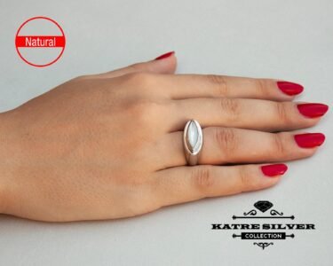 Best Interchangeable Ring for Women 925 Sterling Silver – Red Black White Stone Ring, Handmade Multi Color Statement Jewelry Gift for Her - Image 5