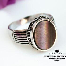 Nacre Men 925K Silver Ring, Ottoman Mens Ring, Authentic Ring, Turkish Ring, Statement Ring, Mens Silver Ring, Handmade Ring, 925 Silver Ring