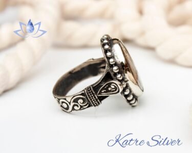 Natural Baltic Amber Ring, Beauty of Nature, Historical Fossil, Perfect Amber Gift For Unisex, Sterling Silver Ring, Beautiful Stone Gift - Image 6