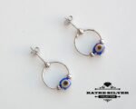 Tiny Evil Eye Stud, Dainty Evil Eye Studs, Evil Eye Earrings, Minimal Earrings, Evil Eye Jewelry, Dainty Earrings, Delicate Earrings - Image 6